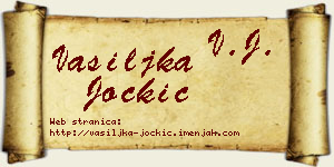 Vasiljka Jockić vizit kartica